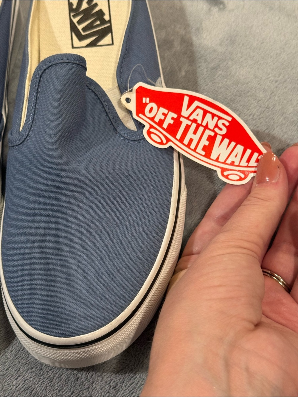 Vans slip-on shoes in blue. NWT - Picture 2 of 6